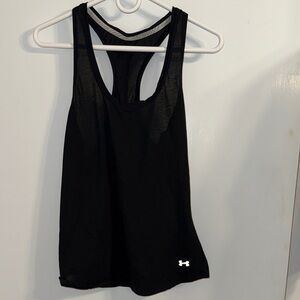 Under Armour Women's Sleek Black Tank Top - medium
